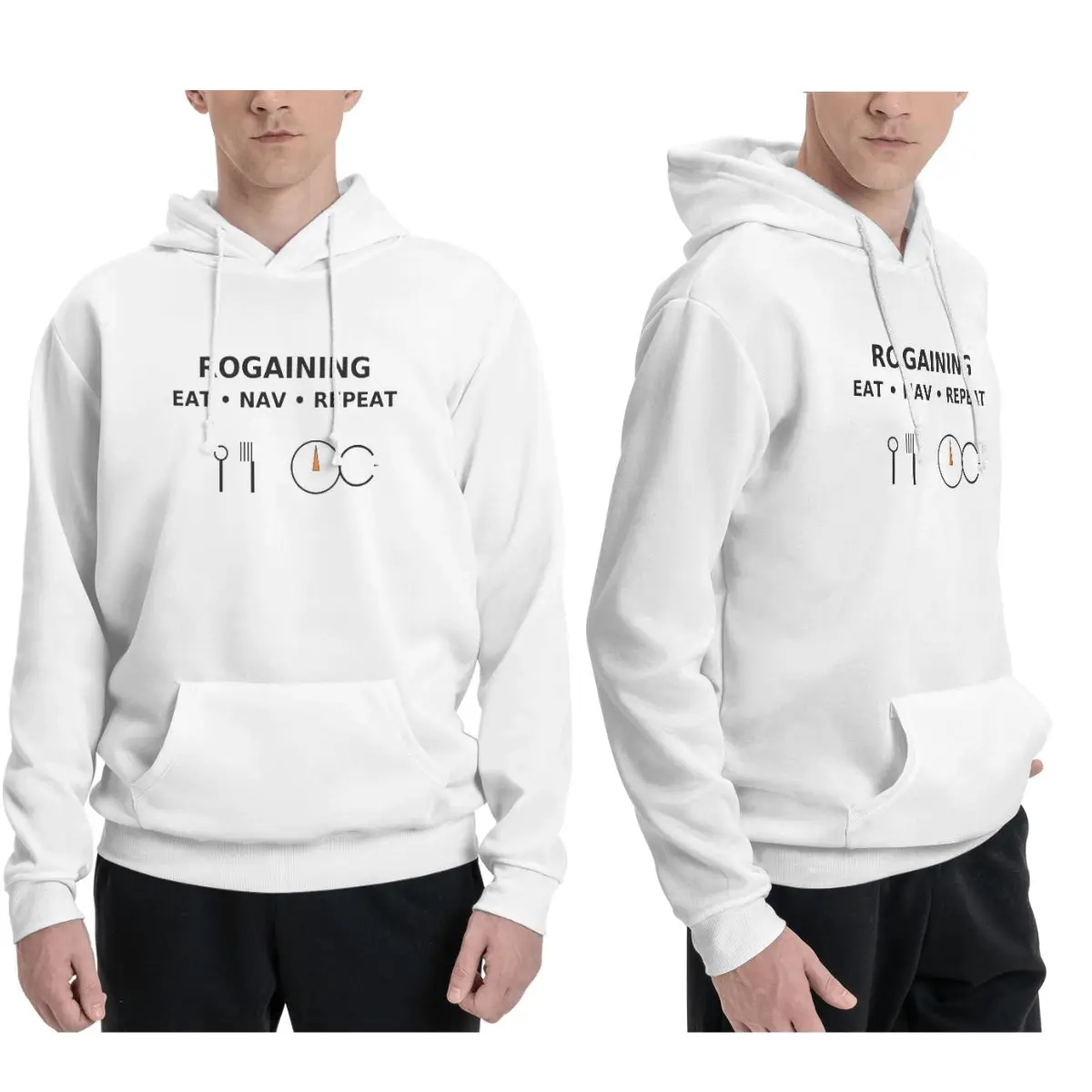 Rogaining Eat Nav Repeat Hoodies Herren Damen Casual Pullover Sweatshirts Hip Hop Langarm Streetwear Herbst Winter