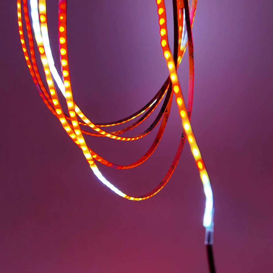 WS2812B COB LED light strip 5V/12V RGB Full Color Addressable 160Leds/m Width 5mm High Density Dreamcolor Pixel Light