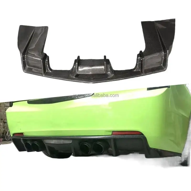 

Carbon Fiber Rear Lip Diffuser Sps With Exhaust Tips for ATS 2015-2017 Back Bumper Guard Car Styling