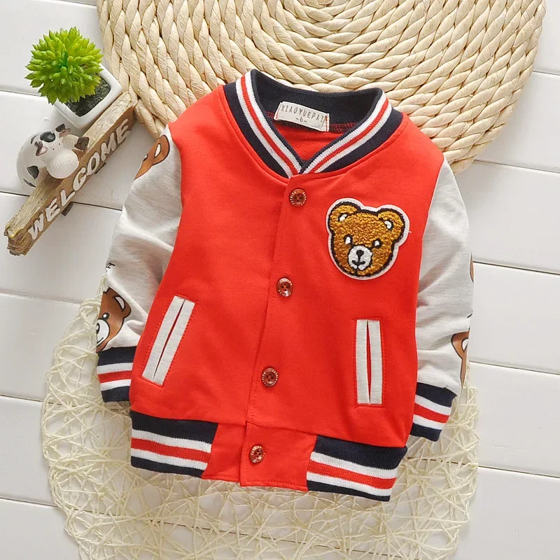 New Spring Autumn Baby Clothes Children Girls Boys Cartoon Jacket Toddler Fashion Sports Costume Infant Outfits Kids Sportswear