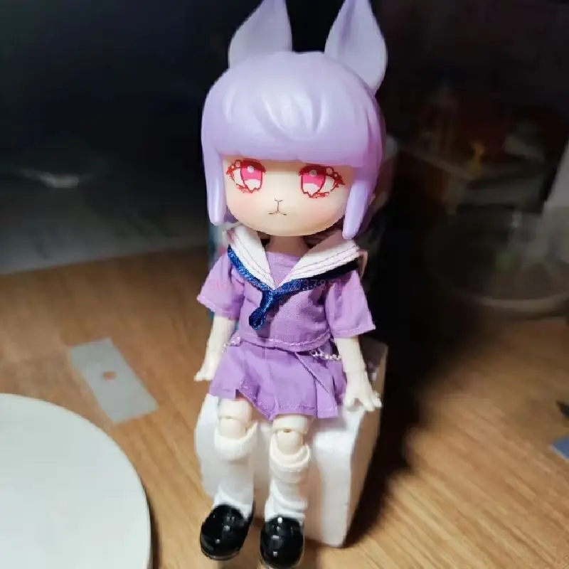 College Strange Talk Series Blind Box Niedliche Cartoon-Anime-Peripheriepuppe Mobile Puppe 12-Punkte-Bjd-Puppe Handgefertigtes Ornament Spielzeug Gi