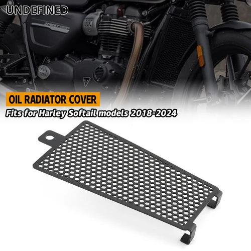 Protector de rejilla para motocicleta, cubierta de radiador para Harley Softail Fat Boy 114, FLFBS, FLFB, FXFBS, FXFB