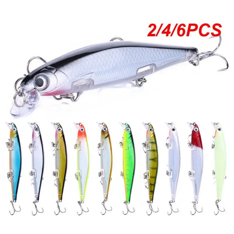 2/4/6PCS Hard Baits Lifelike Wholesale Practical Universal Fishing Lures For Freshwater Saltwater Artificial Swimbait