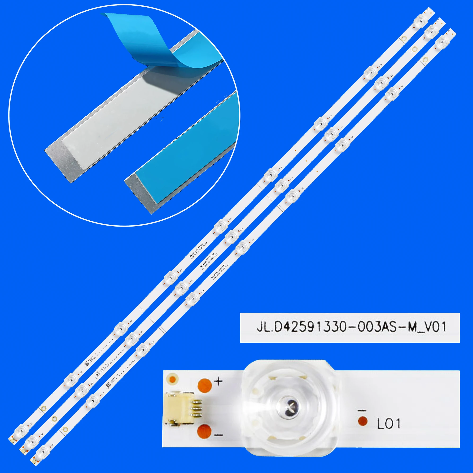 

Светодиодная подсветка Strio JL.D42591330-003AS-M_V01 для 43 дюймов 43R6E1 H43B7300 R43B7120UK R43B7300UK 43H7709 LC-43N7004U 43R6000FM