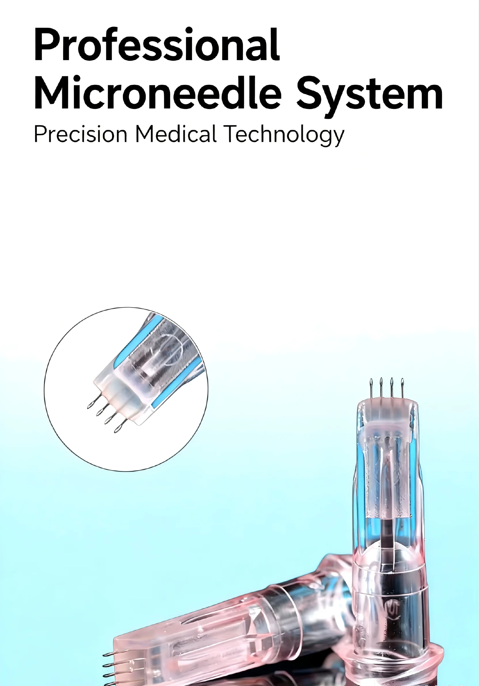 

Top-selling Disposable 4-Needle Medical Fine Powder Instrument, 34G 1.2mm/1.5mm Ultra-thin Painless Neck Cosmetology Tool