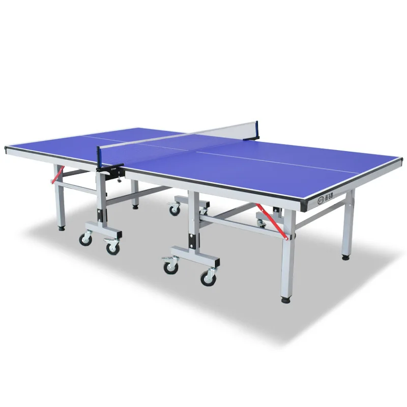 Manufacturer Supply Foldable MDF Indoor Table Tennis Tables With Wheels Movable Pingpong Table