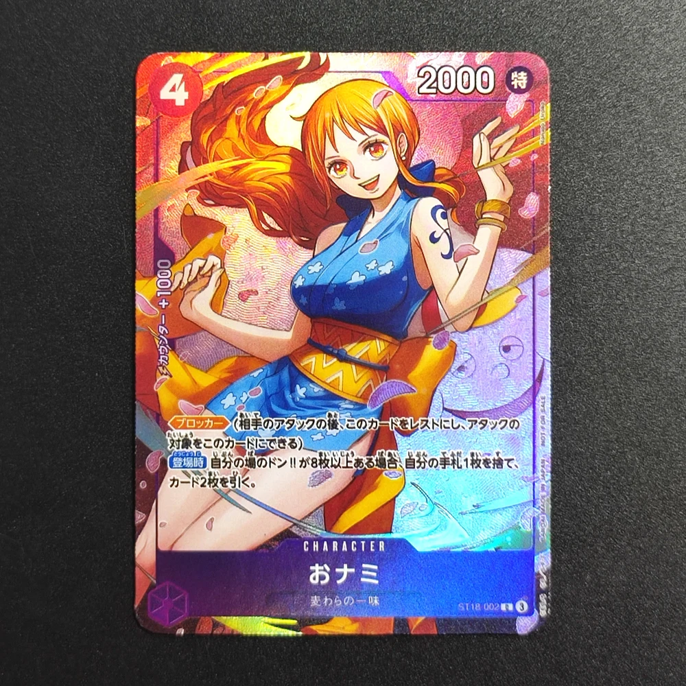 DIY One Piece Card Game Nami O-Nami Judge Promo Tion Pack VoL.1 ST18-002 Collection Japanese TCG Anime Cards view 2