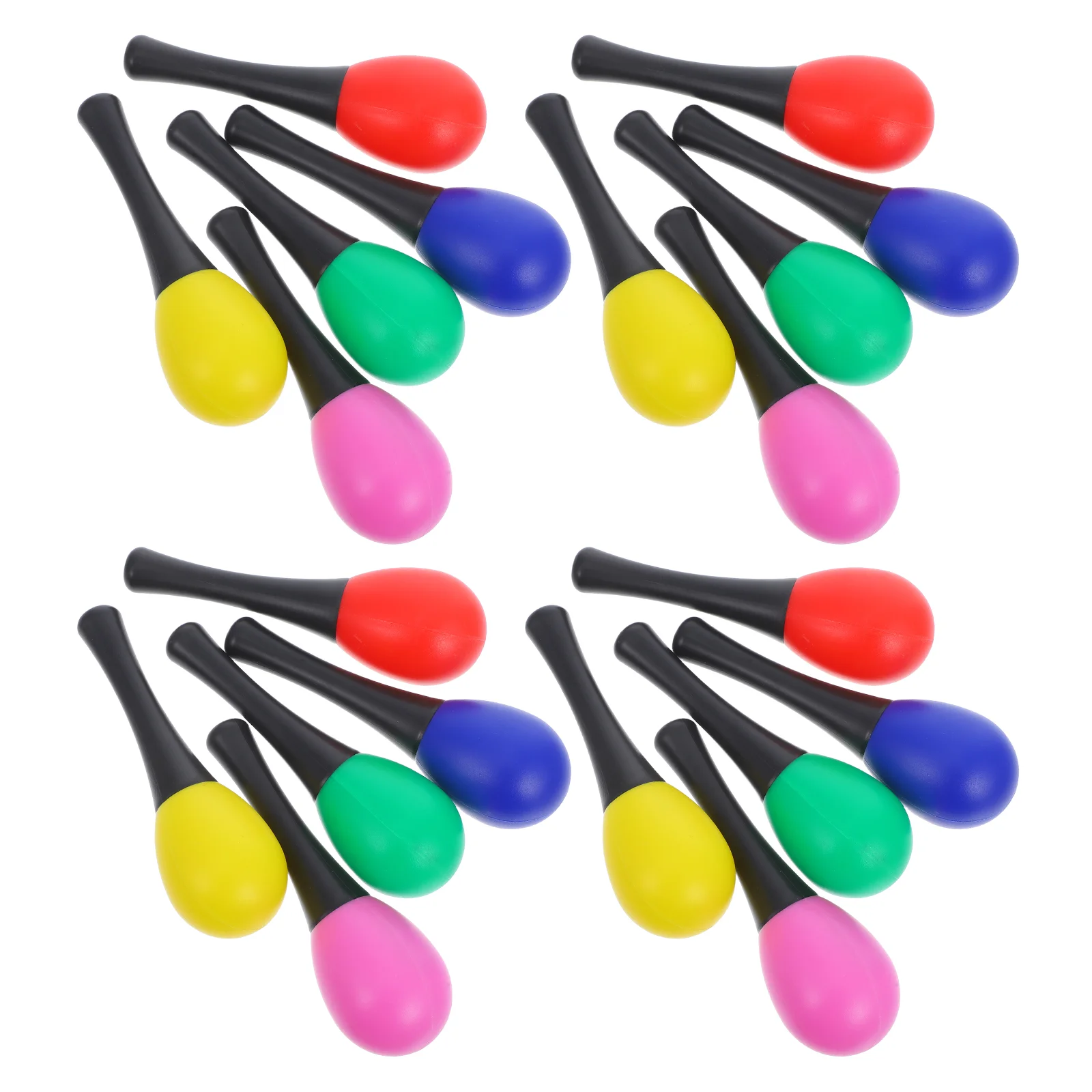 10 Pairs Toddler Rhythm Toys Percussion Musical Egg Maracas Shakers Lightweight for Secondary Pupils
