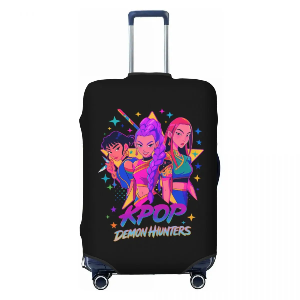 

Custom Huntrix Girls Luggage Cover Cute Suitcase Protector Covers Suit For 18-32 inch