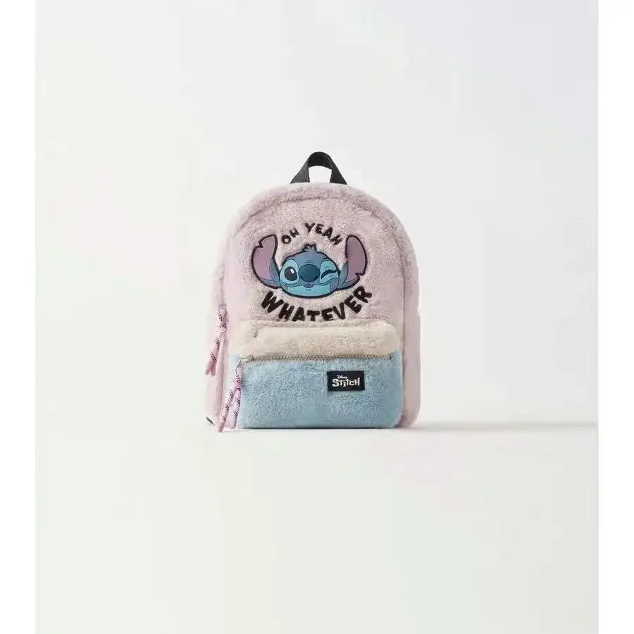 Disney cartoon Stitch New Kids Backpack Mini Schoolbag Girls and Boys Cute Shoulder Bag