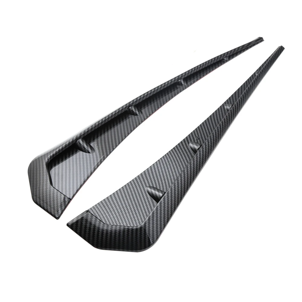 Universal Car Side Fender Spoiler Wind Knife Air Vent Decorative Side Wing Sticker For Audi A3 A4 A5 A6 For Benz A C CLA E Class