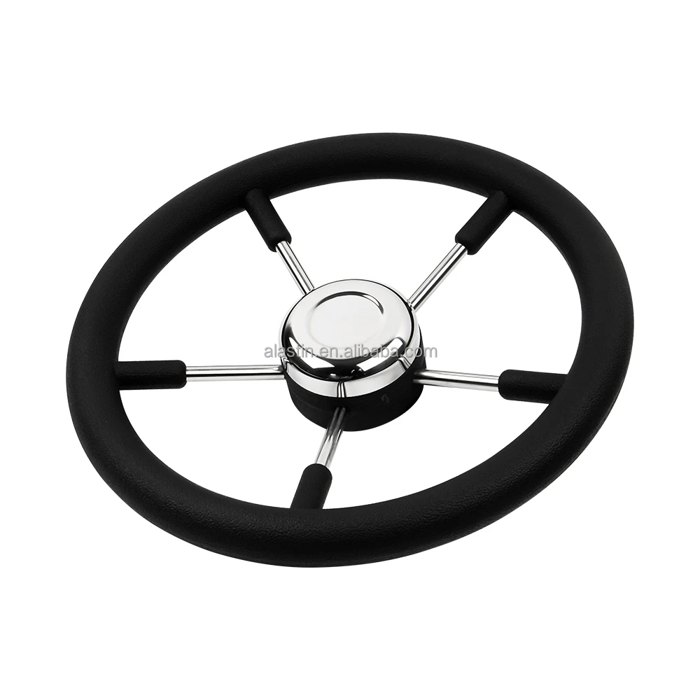 STTL Top Choice Ordinary Stainless Steel Steering Wheel Use for Marine Boats