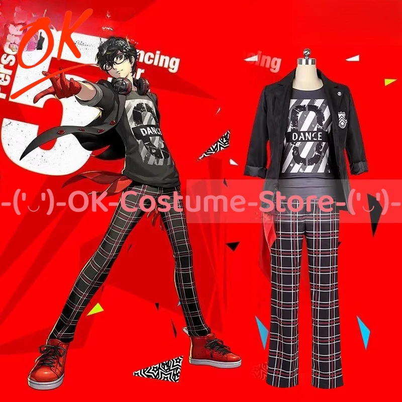 

[Customized Size] P.5 Dancing in Starnight Joker Amamiya Ren Cosplay Costume Anime Game Outfit Halloween Carnival Party Uniform