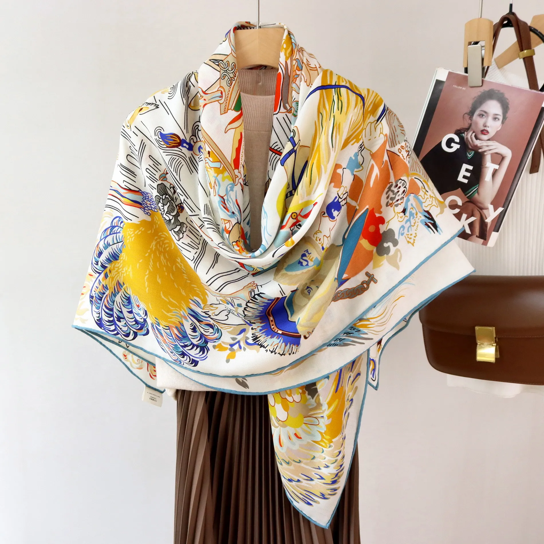 Sciarpa in seta di gelso con d - Pashmina Wrap Large recensione e prezzo
