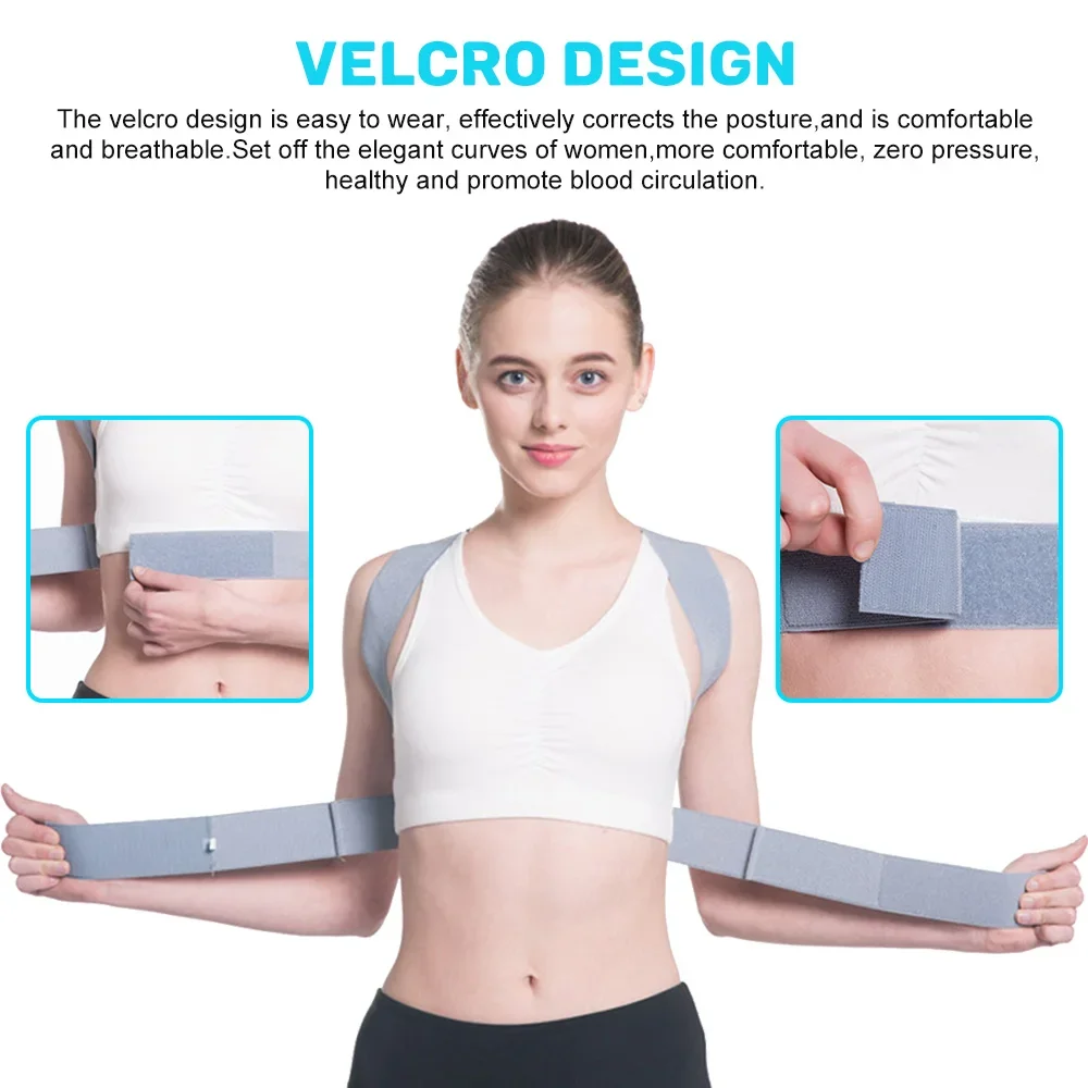 Upper and Lower Back Posture Corrector Posture Clavicle Support Corrector Back Straight Shoulders Brace Strap Correction Belt