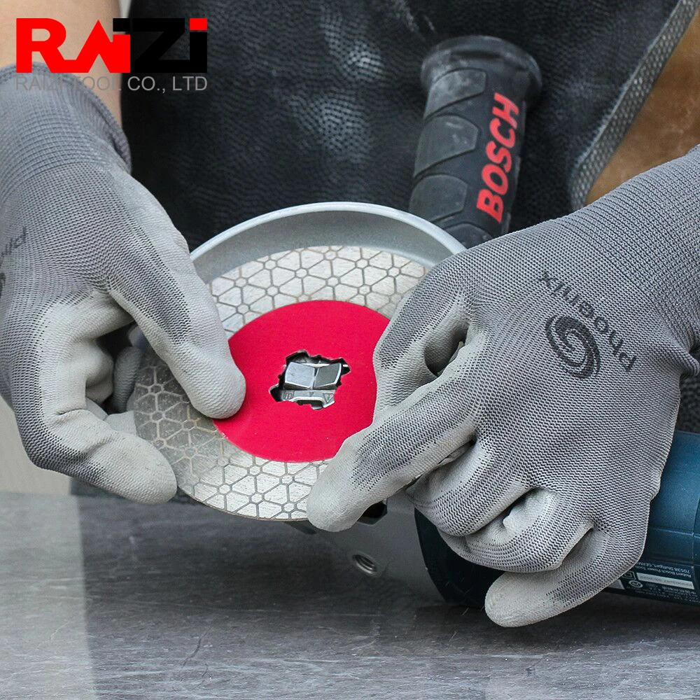 RAIZI 5inch/125mm XLOCK Diamond Saw Blade For Cutting and Grinding Tile Ceramic Porcelain Diamond Tile Cut Disc Blade