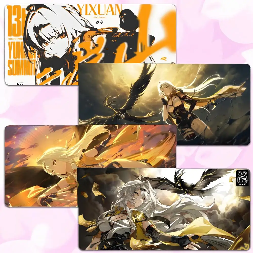 Game Character Zenless Zone Zero Yixuan Mouse Pad Thick Lock Edge Gaming Desk Mat Large Size PC Mouse Pad Home decor