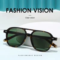 Gafas de sol polarizadas de material TR90 ultraligeras, gafas de sol con puentes de doble nariz para hombres y mujeres, gafas de conducción al aire libre BJORN