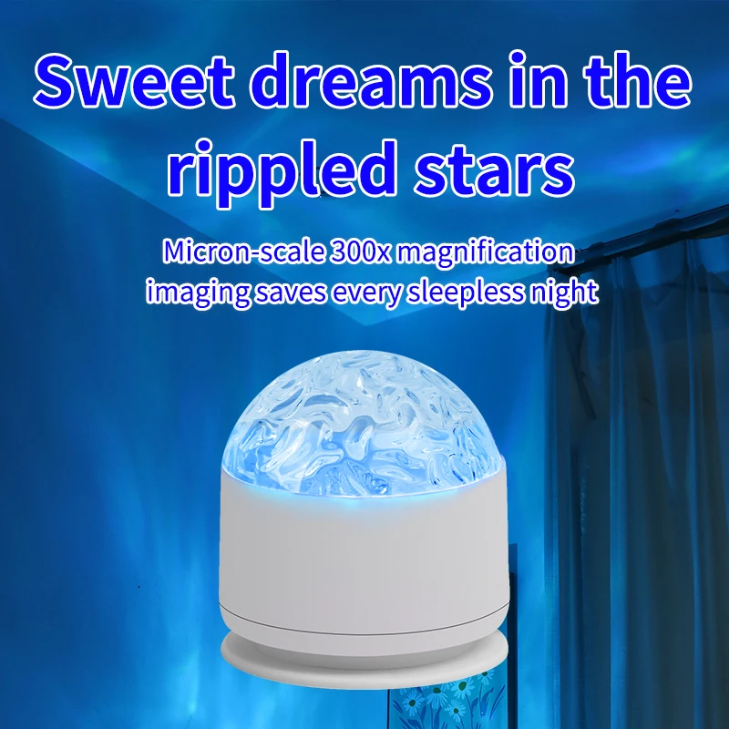 Aurora Waves LED Projector Light Remote Control Night Light 16 Color Effects Suitable for Bedroom Game room Home Theater Decor