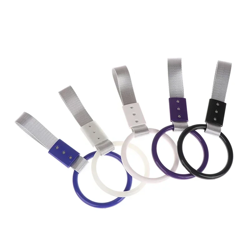 شكل دائرة JDM قطار حافلة مقبض حزام اليد الانجراف سحر حزام الانجراف تحذير الدائري لمستلزمات المصد الخلفي للسيارة