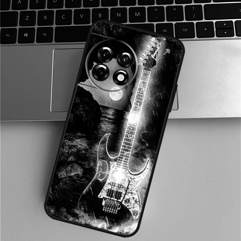 Guitar Music Case For Oneplus 11 10 9 Pro 10T 9RT Ace Pro For Oneplus Nord 2 2T N20 N10 CE 2 Lite Cover