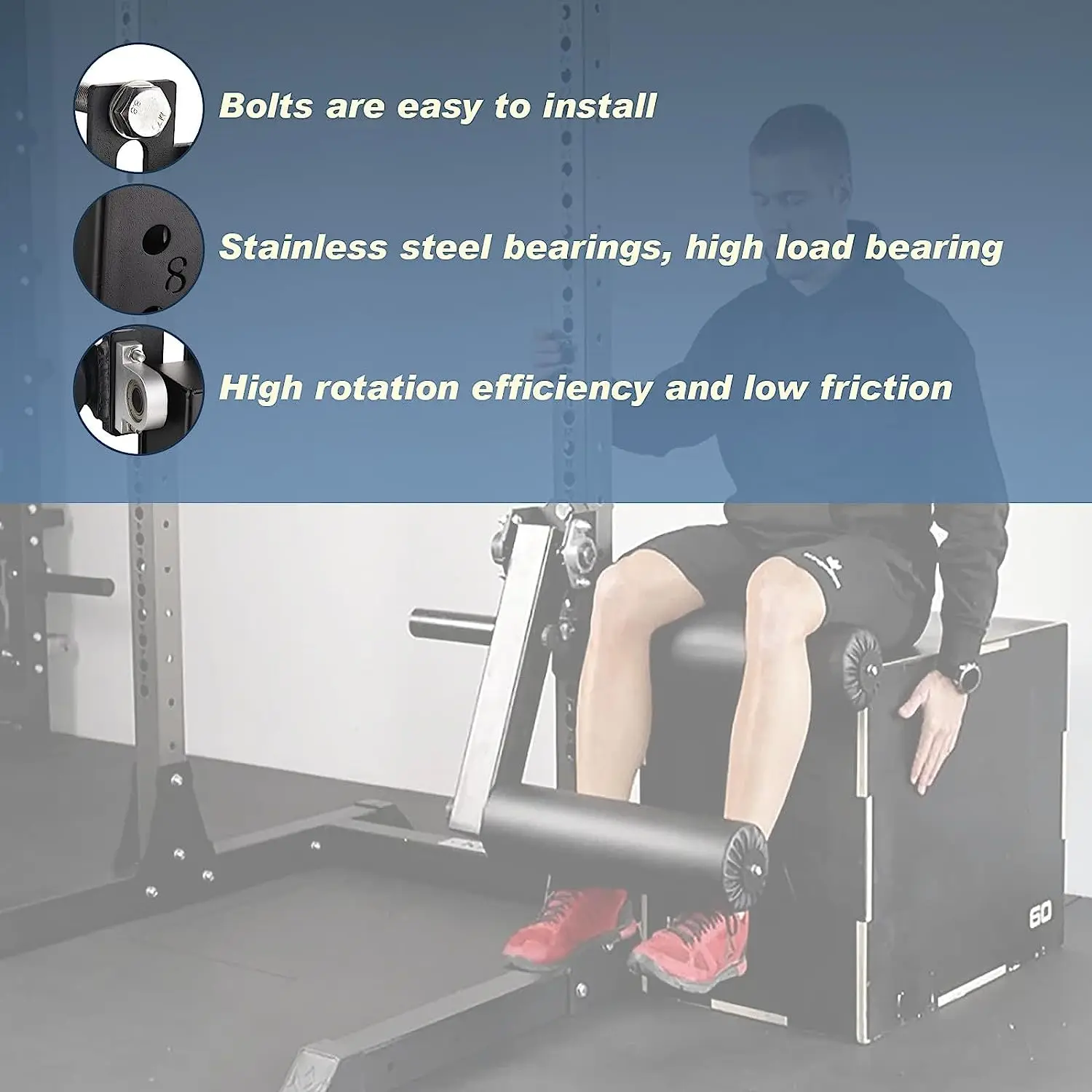 Seated Leg Extension and Curl Machine for Effective Leg Muscle Training Adjustable Leg Extension Attachment Leg  Fitness