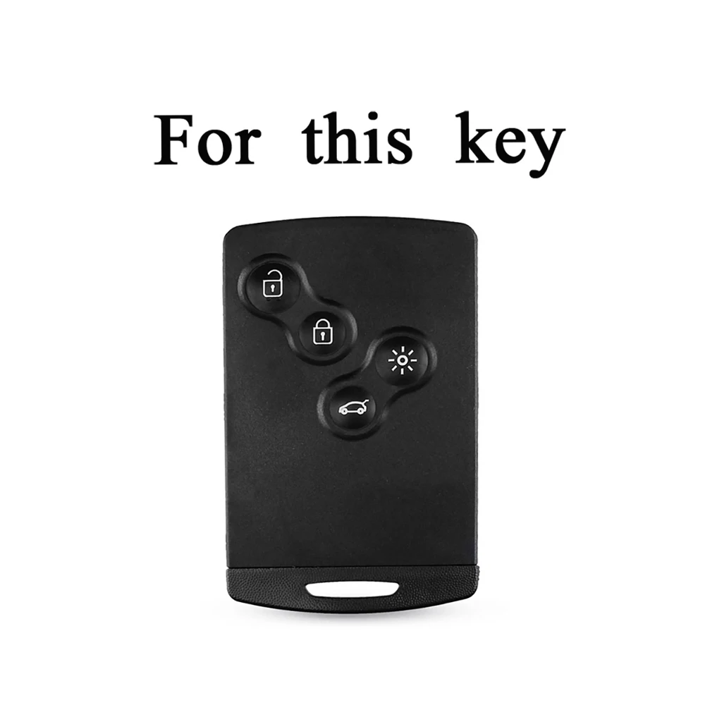 For Renault Megane 2 3 Clio Scenic Duster Kaptur Captur Logan Laguna Zoe Koleos Danilo Nema Fluence TPU Car Key Case Cover