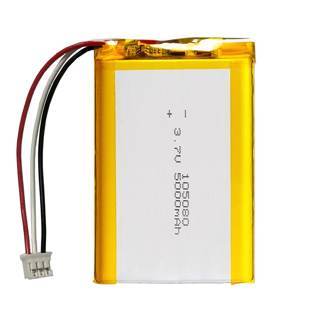 1-10PCS 105080 3.7V 5000mAh Lithium Polymer LiPo Rechargeable Battery JST 3Pin 2.0mm Connector For Power Bank Tablet PC Laptop