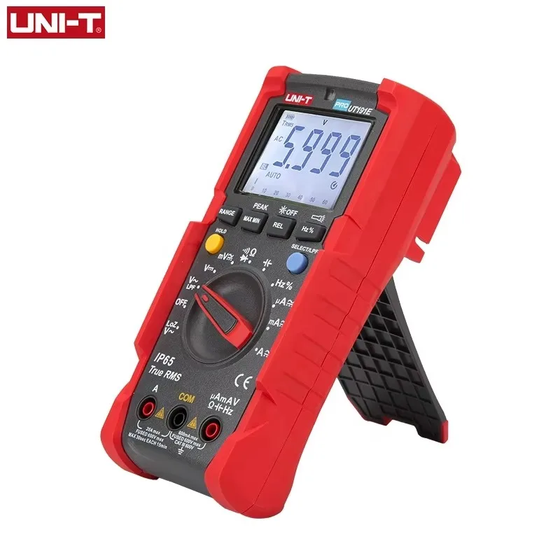 UT191E/UT191T Digital Multimeter Professional  True RMS Voltmeter 600V 200A 6000 Display Count IP65 ACV LoZ LPF Tester