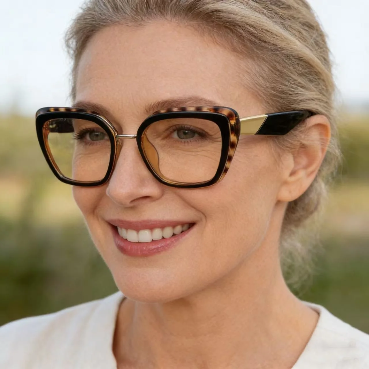 新しいカラーの老眼鏡、ブルーライトカットメガネ、スタイリッシュで高品質なメガネフレーム、女性用ブルーライトカット近視メガネ