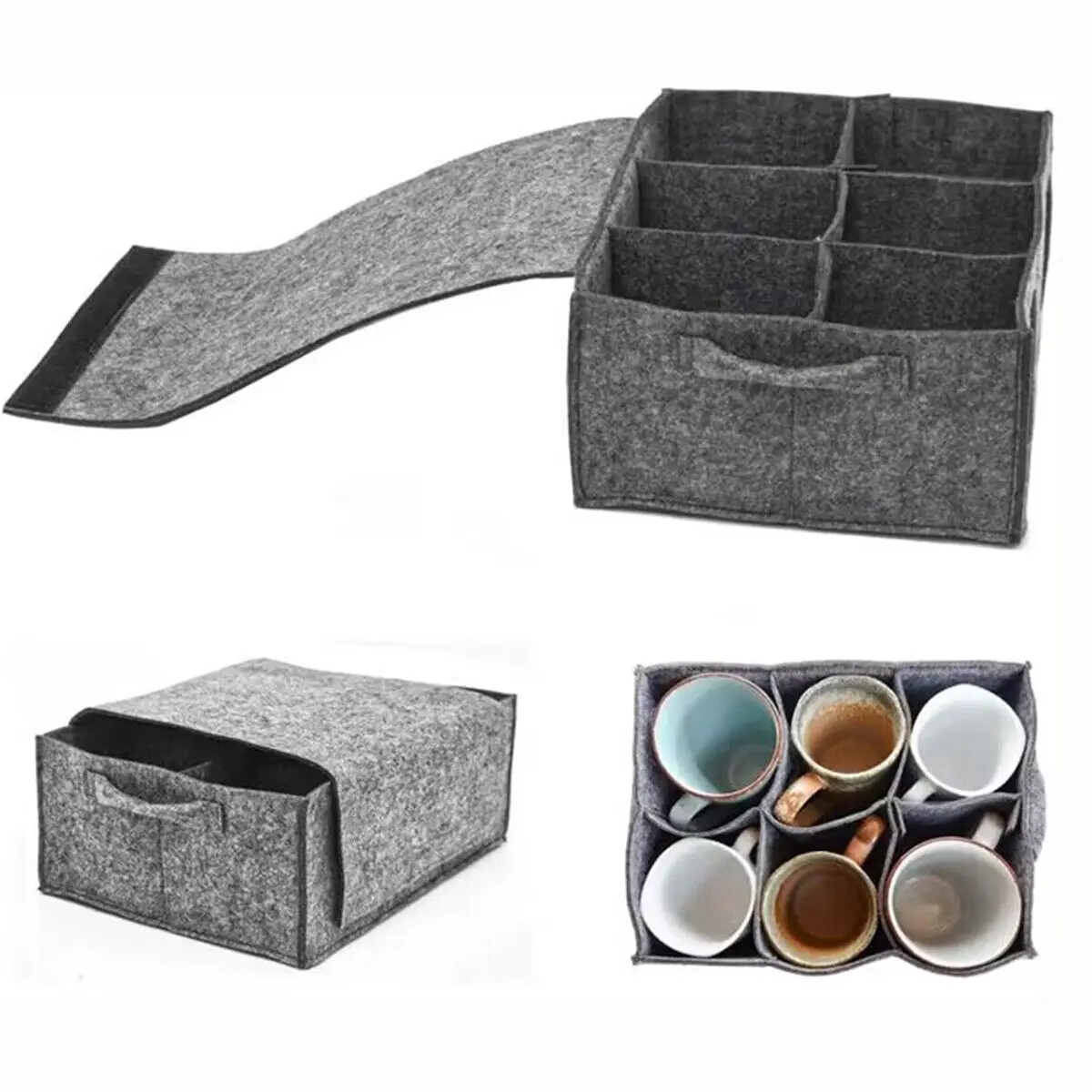 

RV Tableware Plate Holder Tableware Storage Bag For Motorhome Campervan Boat Cupboard Interior Accessories Caravan Racks Parts