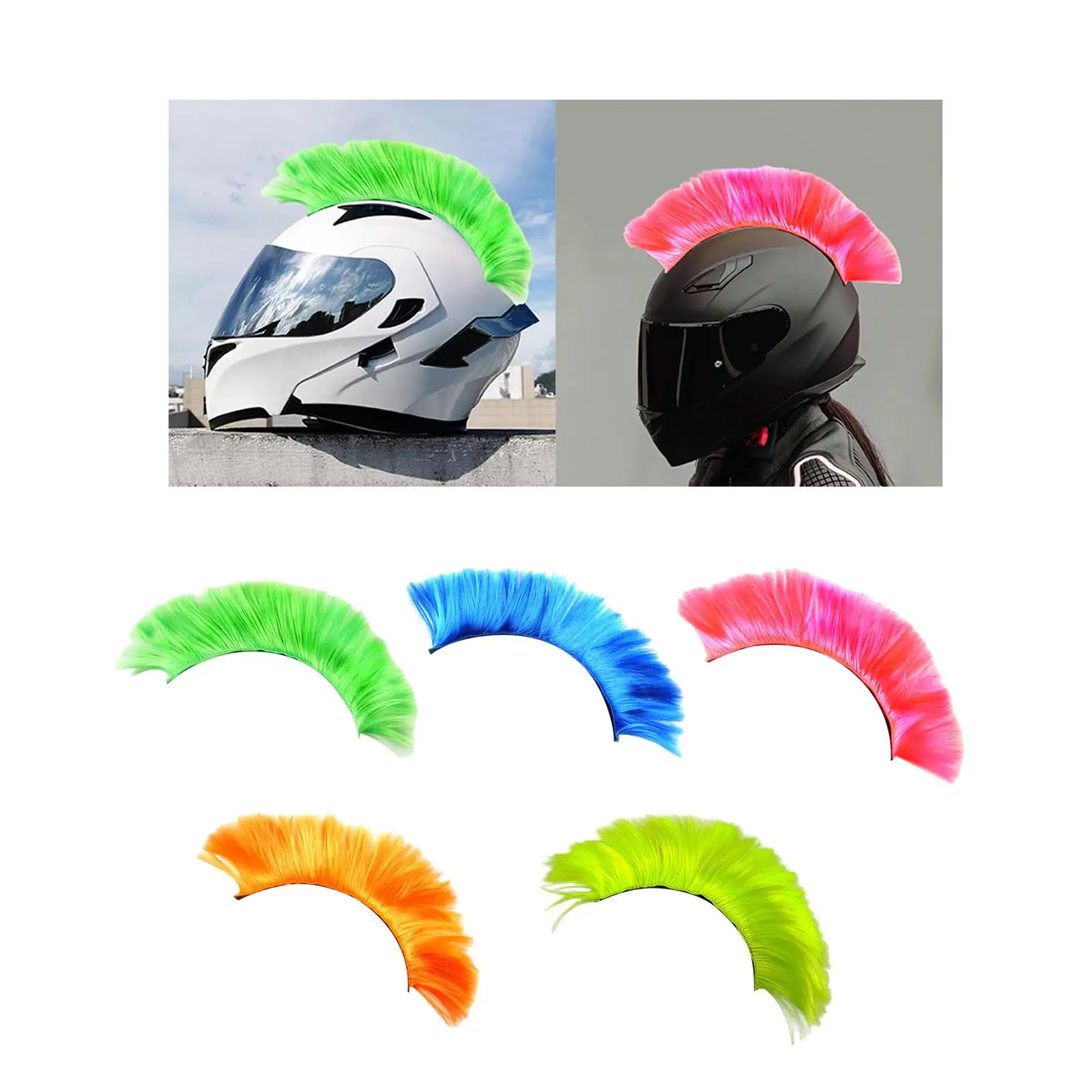 

Helmet Wigs Hair Bun Extensions Motorcycle Hairpiece Hairpiece for Bike Skiing