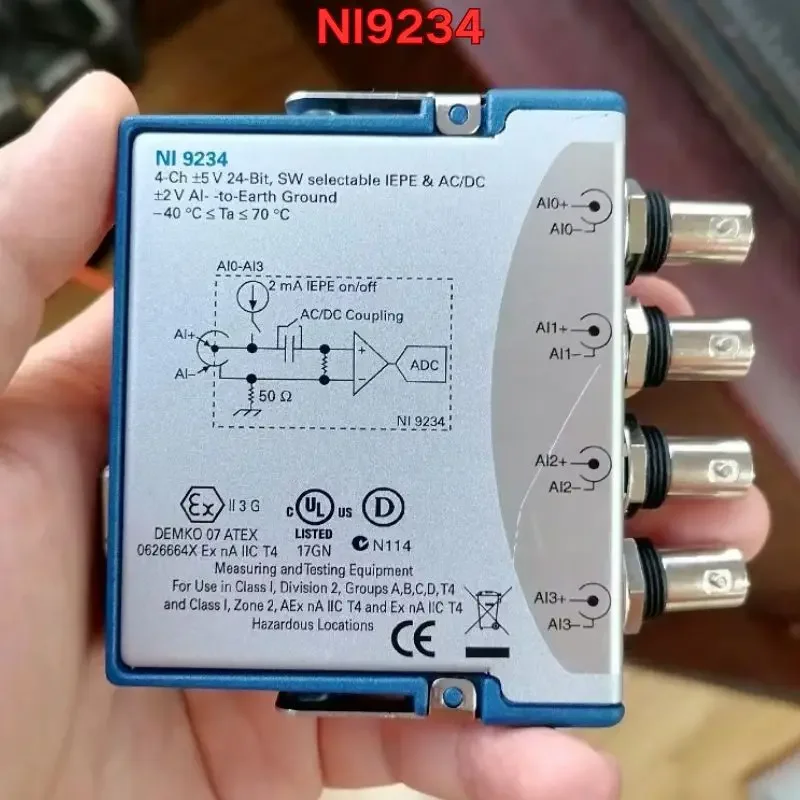 

Second-hand NI9234 acquisition module function test is normal