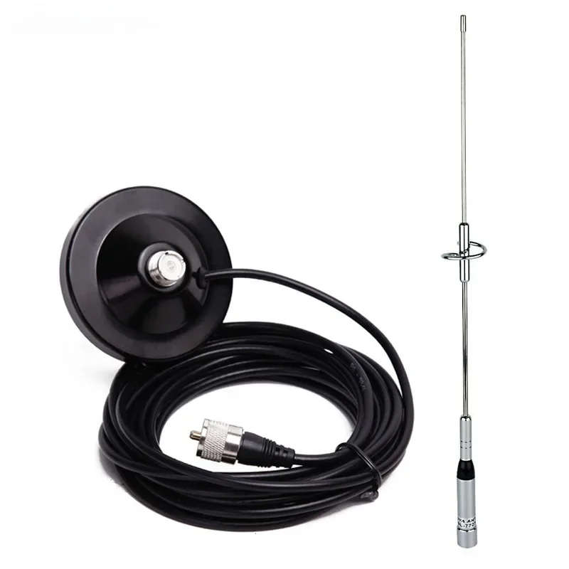 Imagem -06 - Baofeng Nagoya-rádio de Carro Dual Band Nl770s Uhf Vhf 144 Mhz 430mhz 150w 2.15 3.0dbi Antena Sl16 Uhf-j m tipo