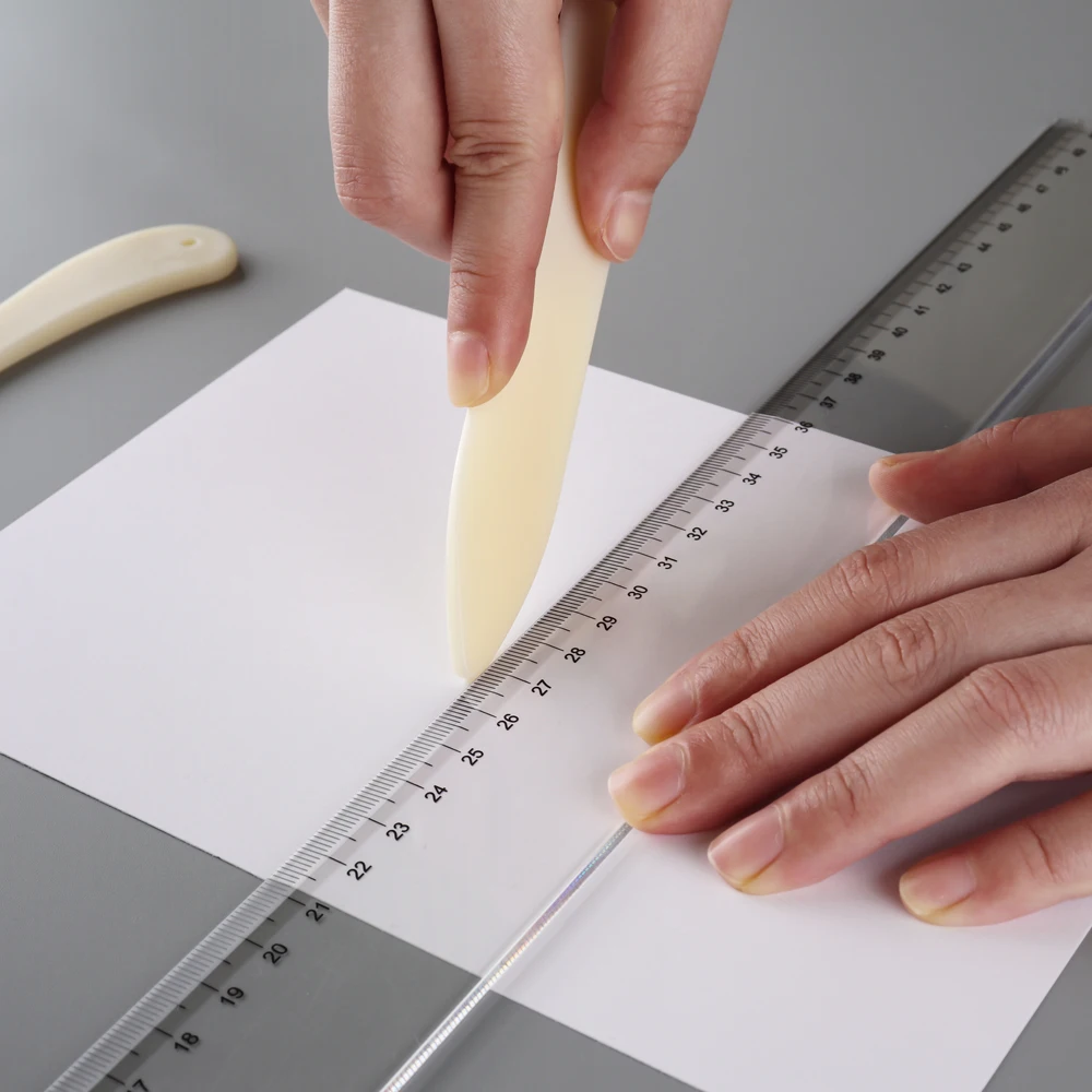2pcs Bone Folder Creaser Tool Scoring DIY Bookbinding Leather Crafts Card Making Folding Paper Handmade Bookbinding Supplies