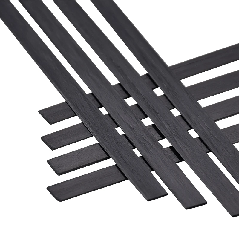 2Pcs Length 500mm Carbon Fiber Material Thickness 0.5-6mm Width 3-30mm Carbon Plate