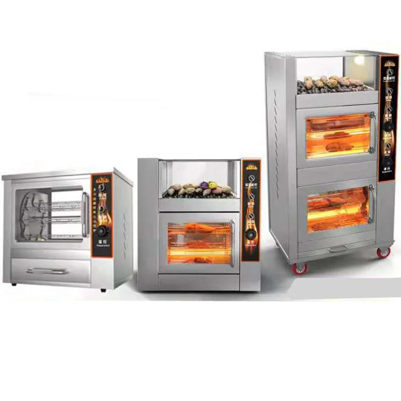 2 Layers Electric Sweet Potato Oven Fresh Corn Roaster