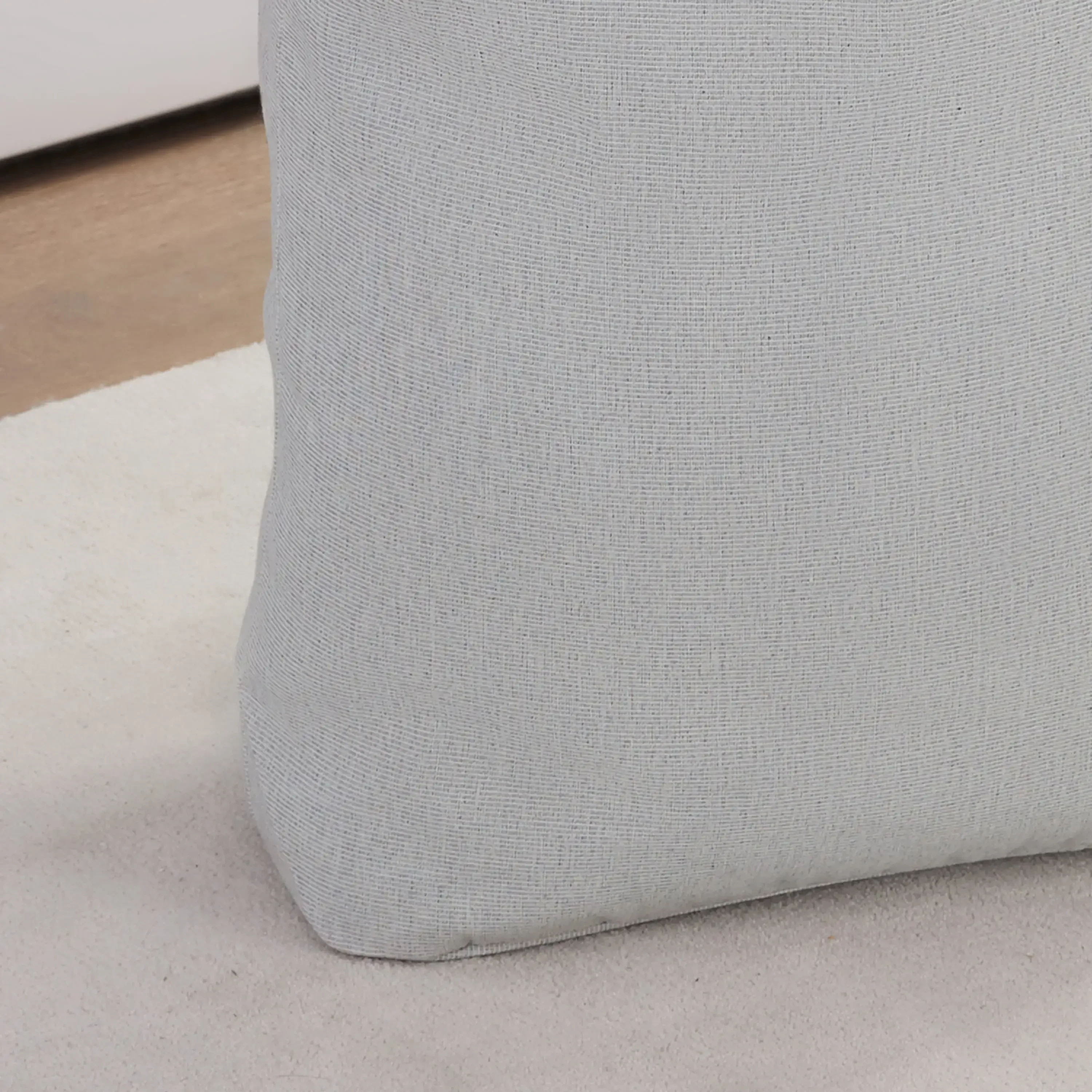 Borsa per biancheria per adulti in tela di poliestere e cotone, grigia, 15 pollici di larghezza x 7 pollici di larghezza x 24,5 pollici di altezza