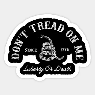 Don Tread On Me Liberty Or Death  5PCS Stickers for Decor  Cartoon Cute Print Stickers Home Living Room Car Funny Luggage Bumper