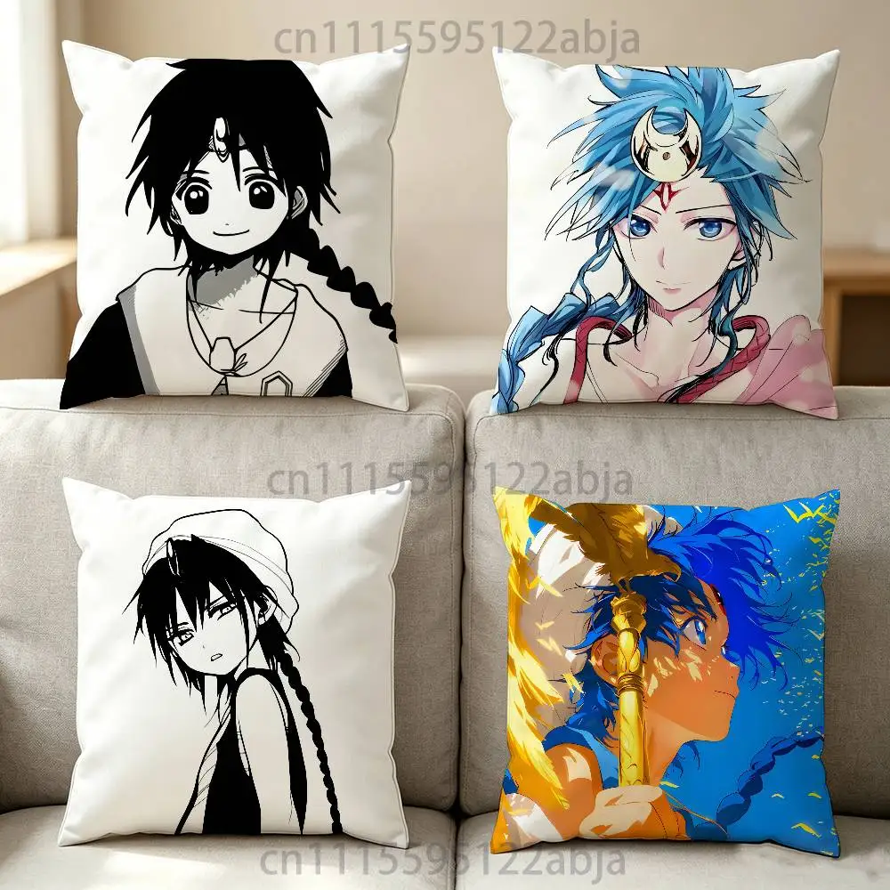 A-Aladdin MAGI Throw Pillow Case 40x40cm Decoration DIY Square Chair Pillowcase Pad Cover