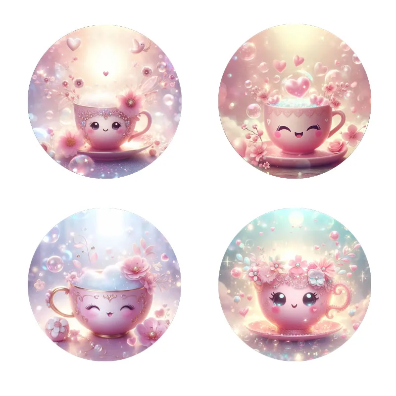 

Подставки с 4 чашками для воды с принтом, подходят для ежедневного семейного оформления, офисного использования и противоскользящих деревянных подставок.