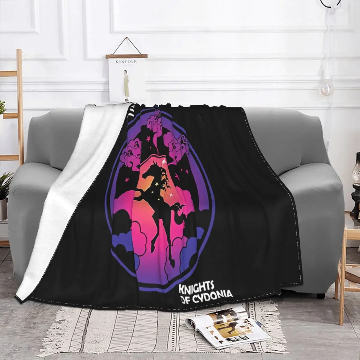 New Muse Knights Of Cydonia Rock Band S 2Xl Chat Me Latest Retro Hot Men Cartoon Character Holiday New Brand Throw Blanket