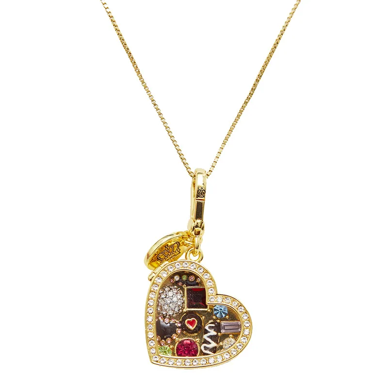 

ArLea Memorial Box Heart Locket necklace Heart-Shaped Necklace Pendant Love Pendant Key Chain 2024 New Year Gift Christmas Gift