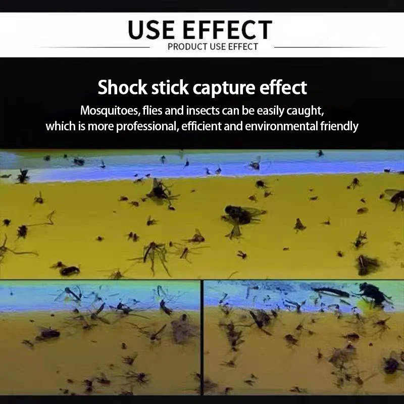 Lámpara antimosquitos para el hogar, trampa electrónica para matar insectos, fácil de limpiar, bandeja de dibujo, diseño de tablero pegajoso