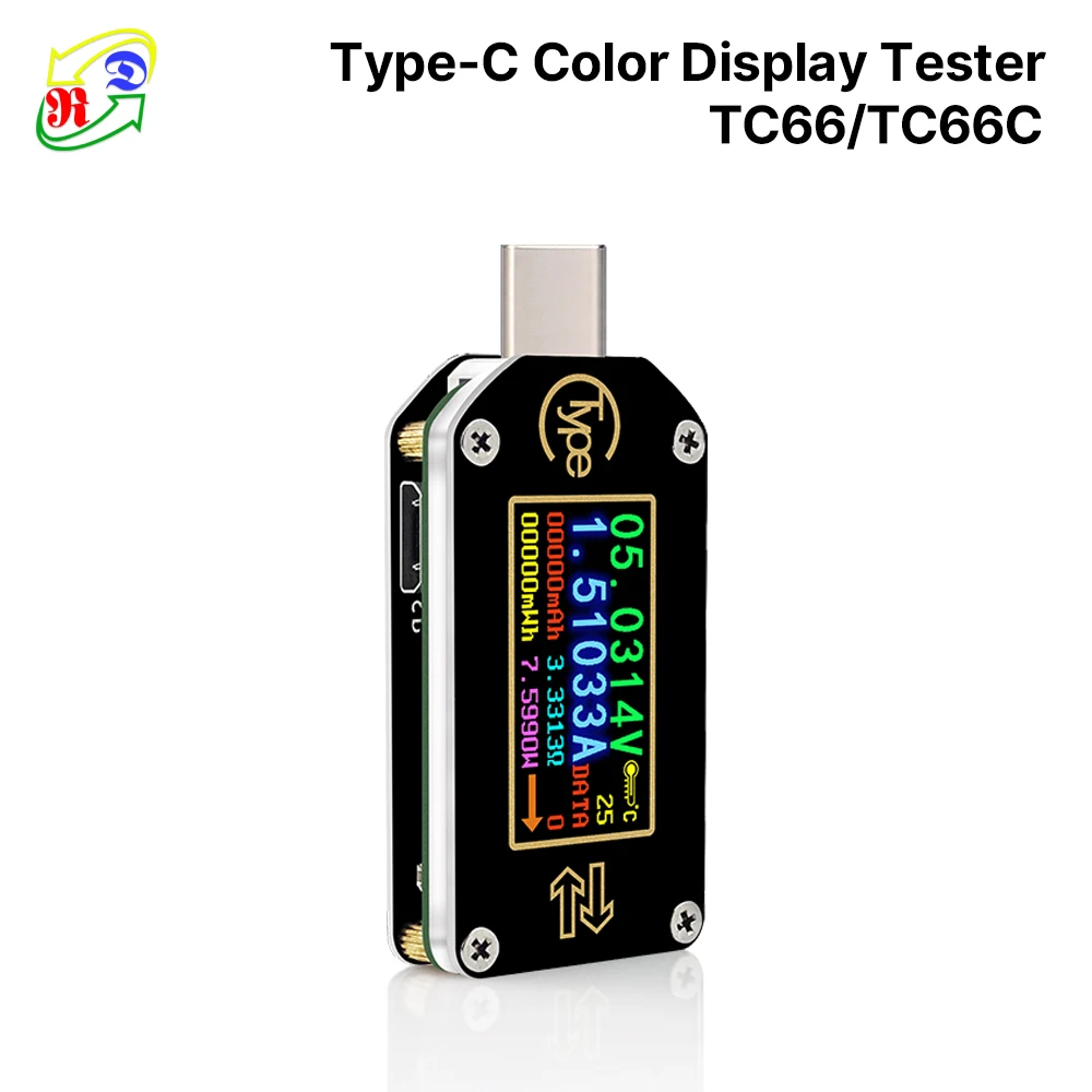 RD RIDEN TC66 TC66C Type-C PD trigger  USB-C Voltmeter ammeter voltage 2 way current meter PD charger battery USB Tester