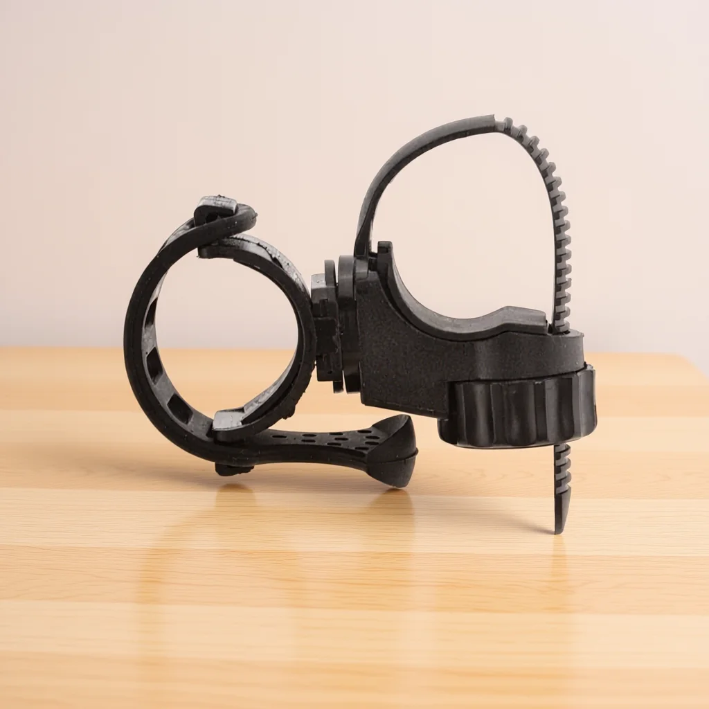 

Bike Flashlight Mount Holder 360 Degree Rotation Black Universal Clip for Torch Easy Install Bicycle Lighting Accessory