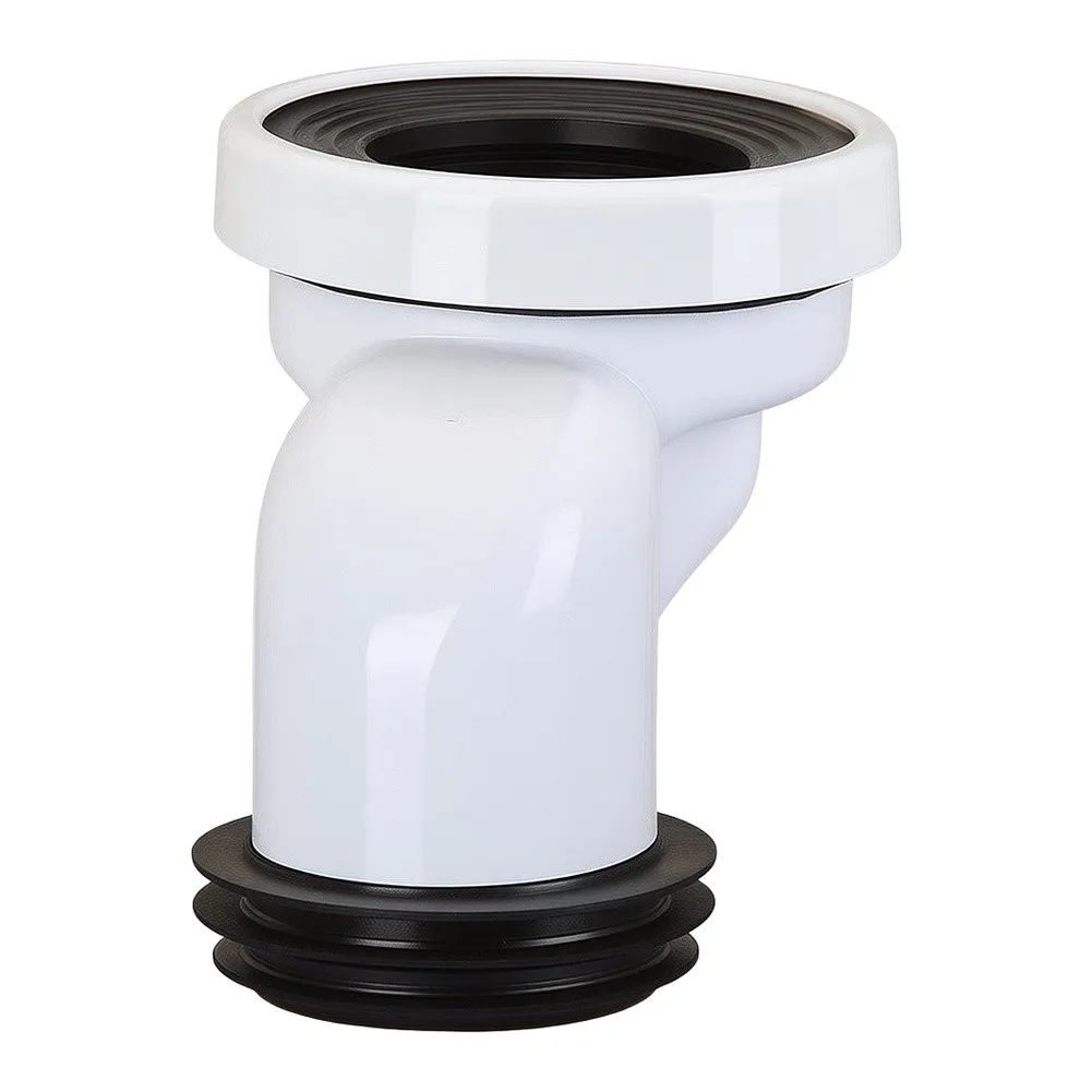 ABS Toilet Riser 10cm Offset Connector for Bathroom Drainage Pipe Repositioning Tool Free Push In Installation