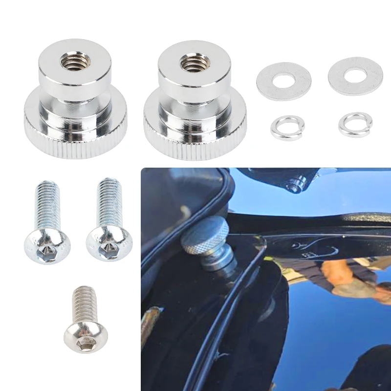 Motorcycle Rear Passenger Seat Cushion Nut Bolt Quick Release Kit for Harley Touring Road Street Glide Road King CVO 2009-2025
