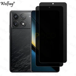 Anti-Spy Tempered Glass For Xiaomi Poco F6 Pro Privacy Screen Protector Poco F6 F5 F3 X6 M5S M6 Pro Glass For Poco F6 Pro Glass