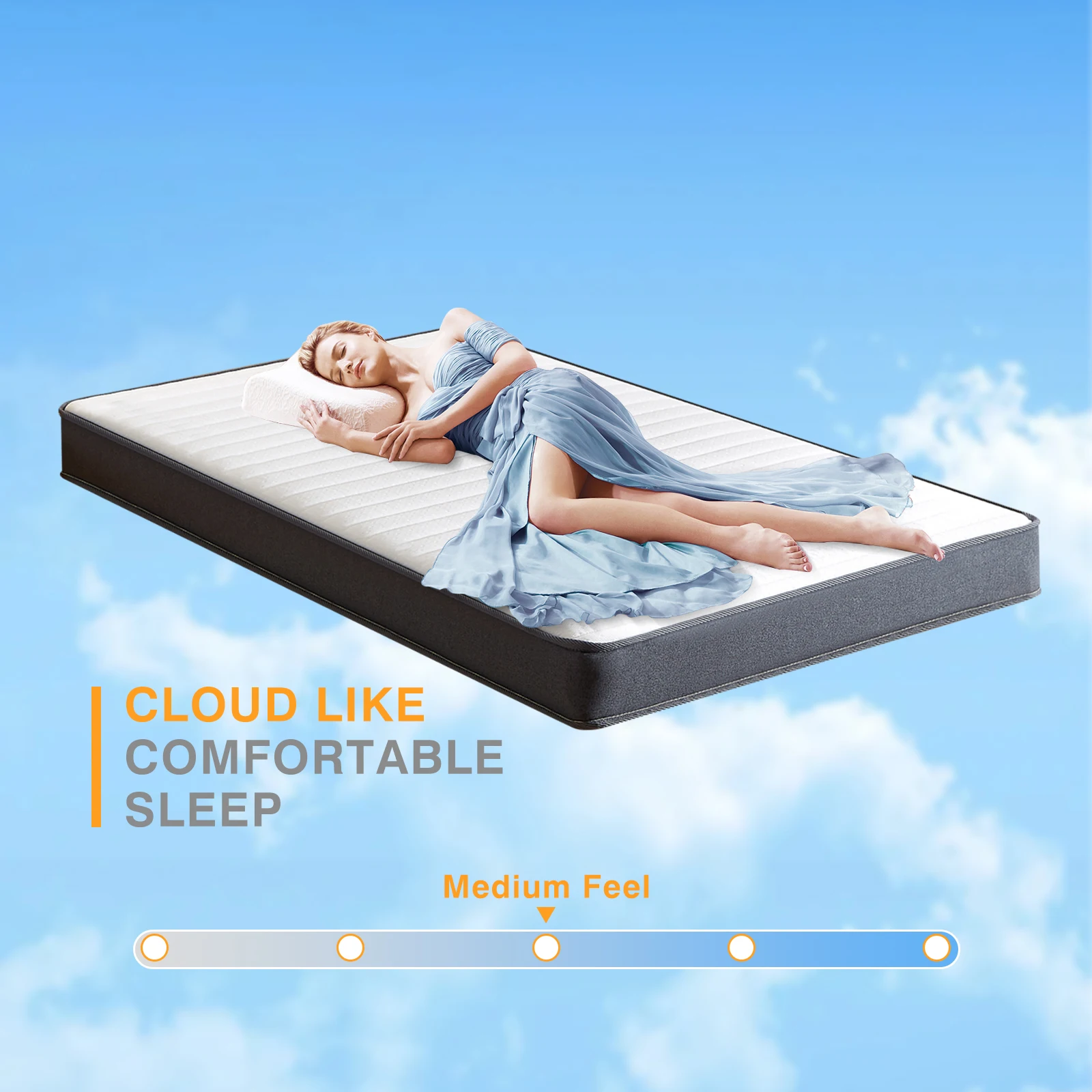 

Brand VFD 5" 6" Adult Child Twin Twin XL Full Queen Memory Foam Mattress in a Box Bedroom Hotel Sleep Fast